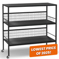 40" Rolling Kitchen Cart Island