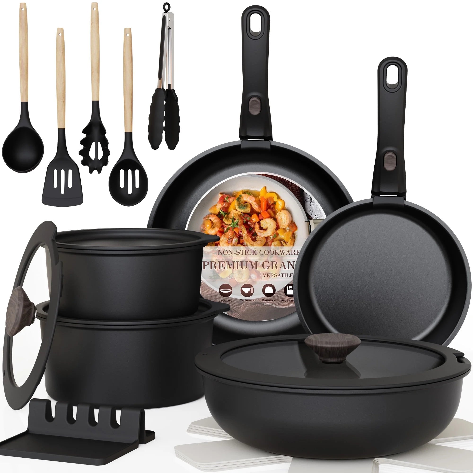 Astercook 20-Piece Pots and Pans Set,